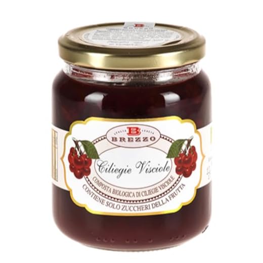 Composta Biologica Brezzo Ciliegie Visciole Vasetto da 210 g