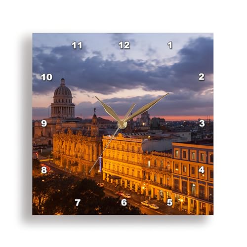 Reloj de pared 15x15 pulgadas 3dRose analógico silencioso miniatura 1