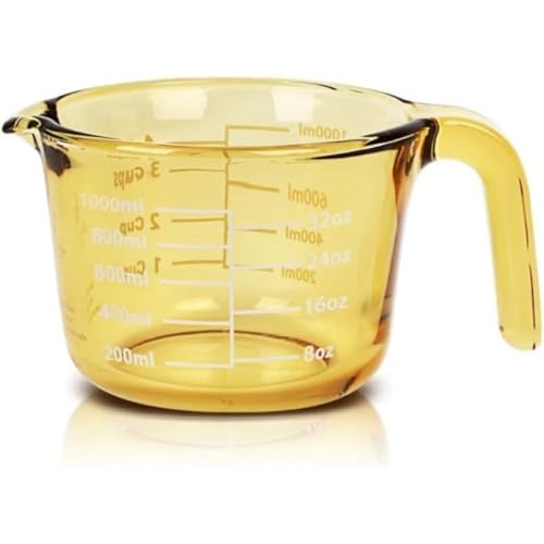 AKILER�ϔM���z�E�P�C�_�K���X���ڐ���t���v�ʃJ�b�v2�Z�b�g���E���Ē����e��L�b�`���x�[�L���O�œK (���ߐF,1000 ml�v�ʃJ�b�v)