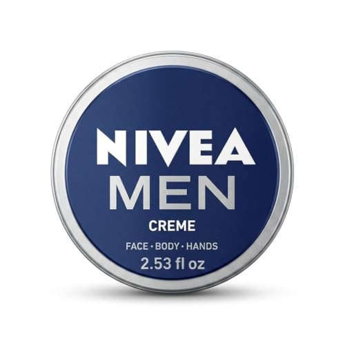2x Nivea MEN CREME Cream FACE HAND BODY Moisturiser Dry Skin 75ml TIN by Nivea