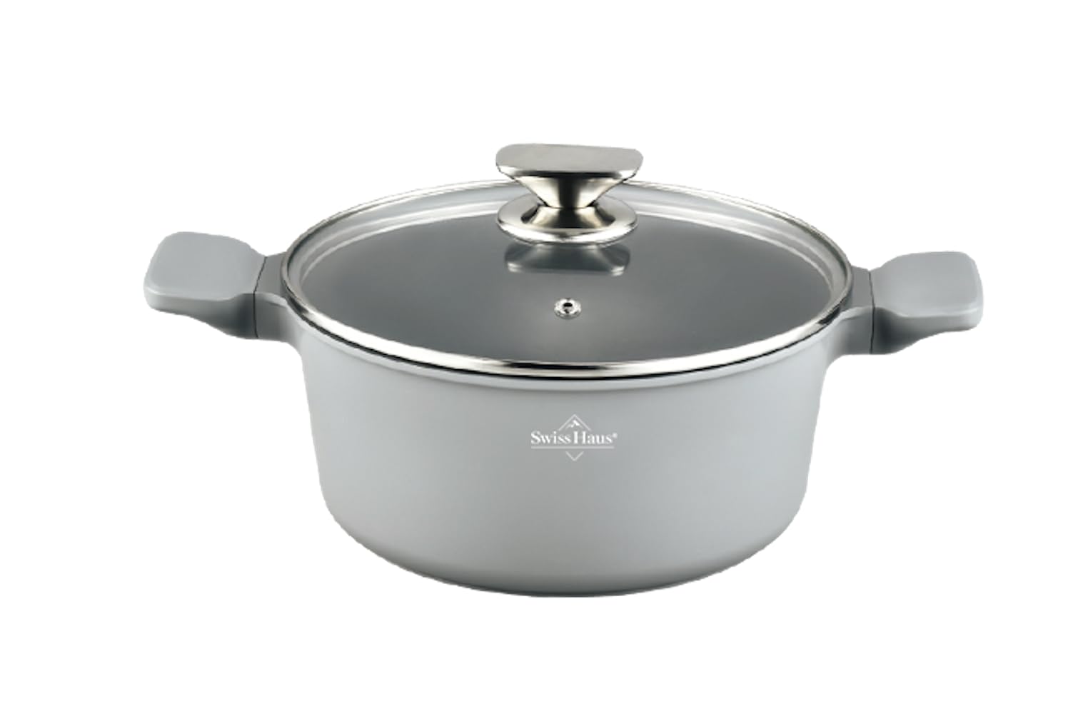 Faitout 30cm avec couvercle 7,2L Tous feux dont induction Gris