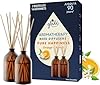 Glade Aromatherapy Diffuseur Bâtonnets - Infusé Aux Huiles Essentielles - Jusqu'à 90 Jours De Parfum - Pure Happiness, Orange & Neroli - 2 Diffuseurs & 16 Bâtonnets