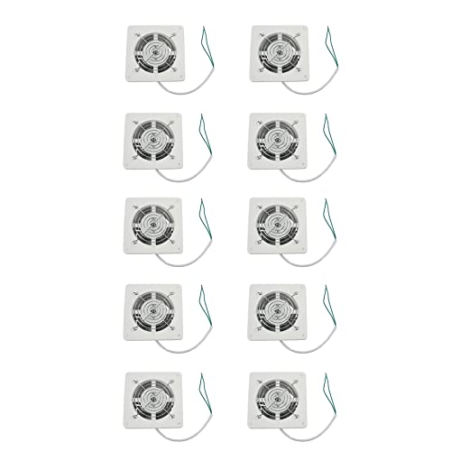 dissot 10X 4 Pulgadas 20W 220V Ventilador de Escape de Alta Velocidad Extractor Ventilador Pequeño de Vidrio de Ventana de Pared Colgante de Baño Cocina Inodoro Ventiladores de Escape