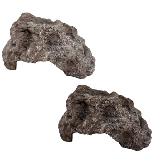 ST TS 爬虫類シェルター ロックシェルター 隠れ家 トカゲ 亀 両生類 石 シェルター (s×2個)