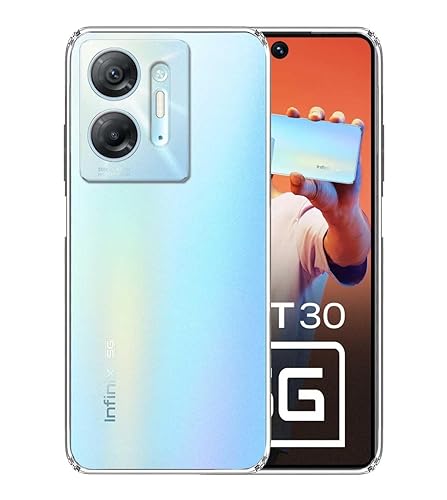 Image of COVERBLACK Rubber Back Cover for Infinix X6832 / HOT 30 5G - Transparent