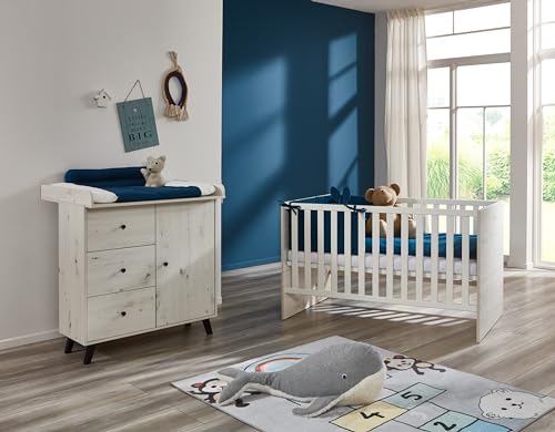 Arthur Berndt Babymöbel-Set Lavea 2.teilig Wickelkommode Bett