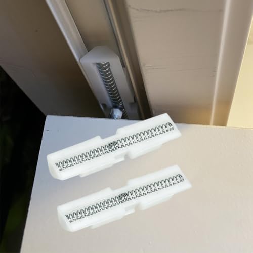 2 piezas Resorte de nylon para puerta plegable de clóset 1170 | Herrajes guía deslizante para montaje superior que protege la pista de puertas miniatura 1