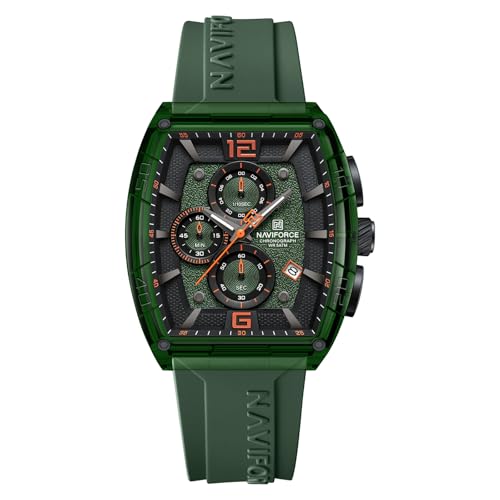 Image of NAVIFORCE NF6101 Multifunctional Chronograph dial with Silicon Strap Analog Watch
