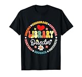 Groovy Librarian School Library Director Day Back to School T-Shirt