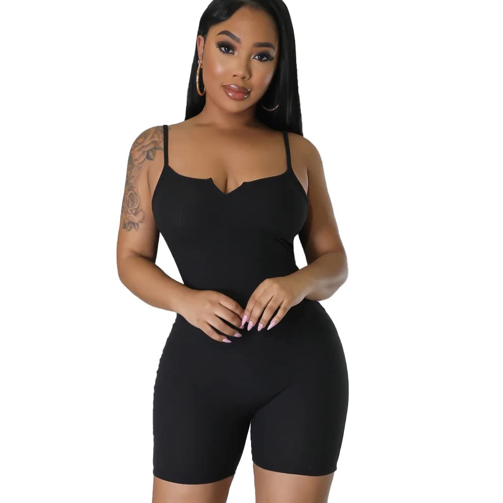 FDEETY Mono Mujer Corto de Una Pieza Mono Deportivo sin Manga Jumpsuit Mono de Yoga Sexy Gimnasio Elegante Casual Jumpsuit
