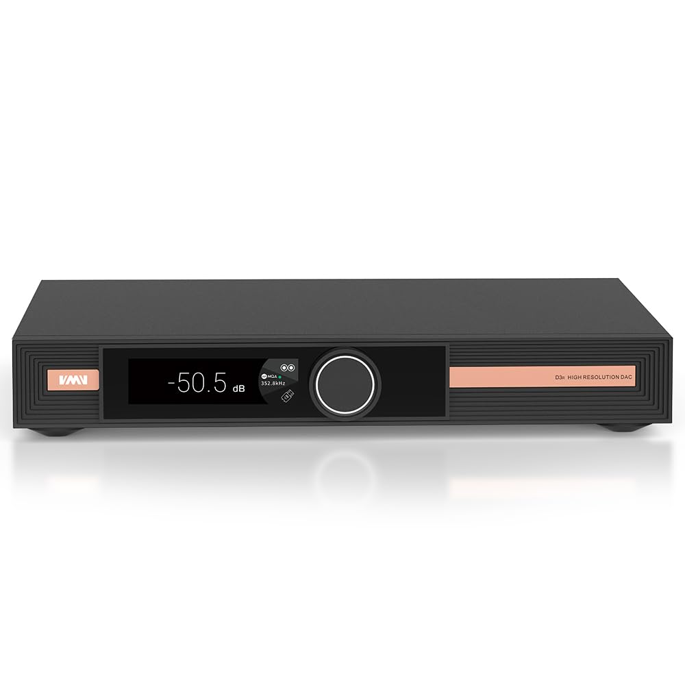 S.M.S.L VMV D3R – DAC HiFi, konwerter audio biurkowy z podwójnym dekoderem ROHM BD34302EKV, USB DAC z wzmacniaczem, Bluetooth 5.4 LDAC, MQA-CD, zrównoważone wyjścia XLR/RCA, wysokiej rozdzielczości