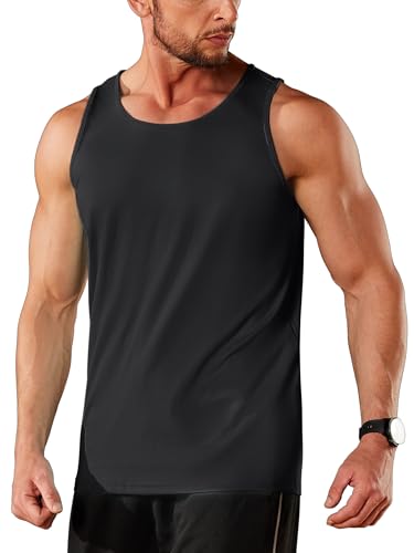 TACVASEN Men's Workout Tank Tops Sleeveless UPF 50+ Summer Sun Shirts Quick Dry for Running Swim Gym Beach2