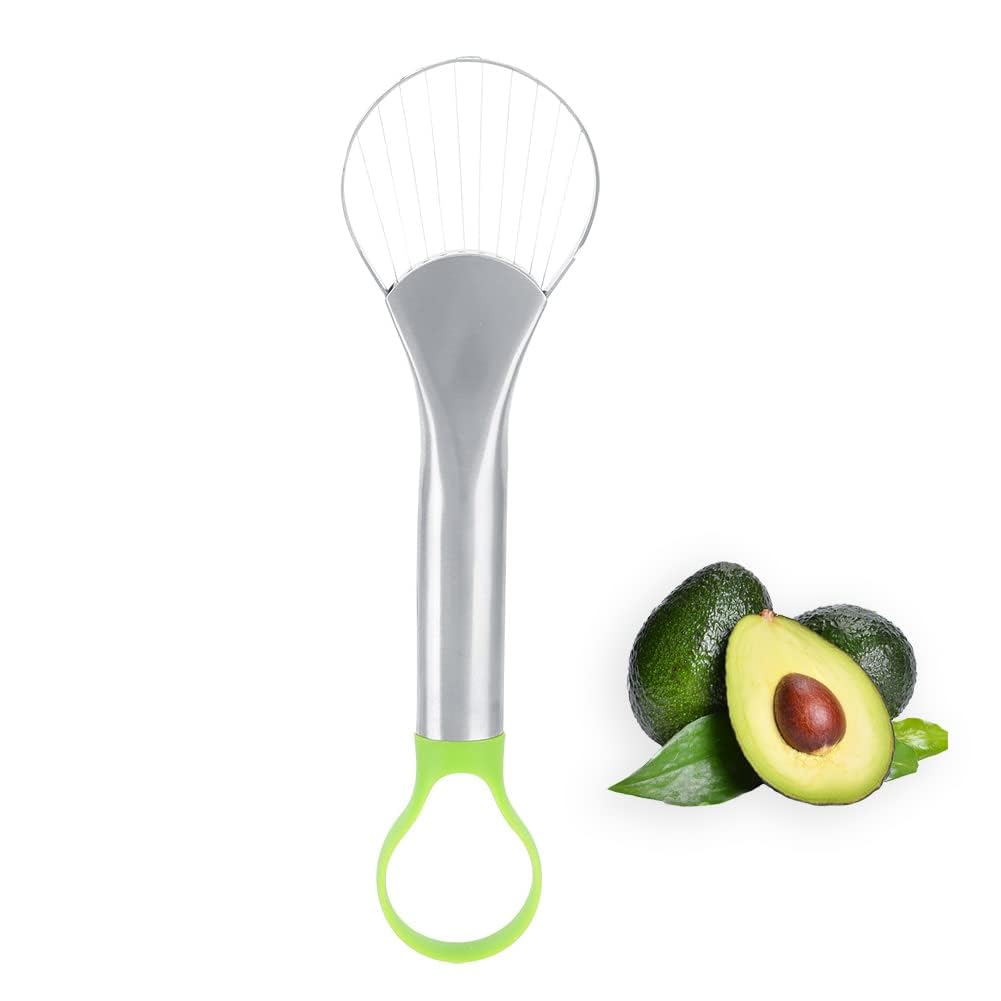 Couteau Séparateur de Noyau de Coupe-fruits D'avocat, Outil de Cuisine 2 en 1 en Acier Inoxydable de Haute qualité pour éplucher et Trancher
