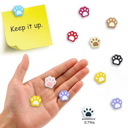 Set de 20 imanes decorativos huella de gato miniatura 3
