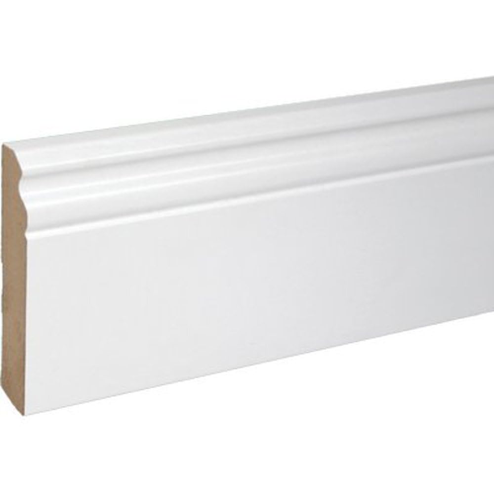 6PZ BATTISCOPA BAROCCO PIRCHER MDF BIANCO MM 18X100 H.MM 2250