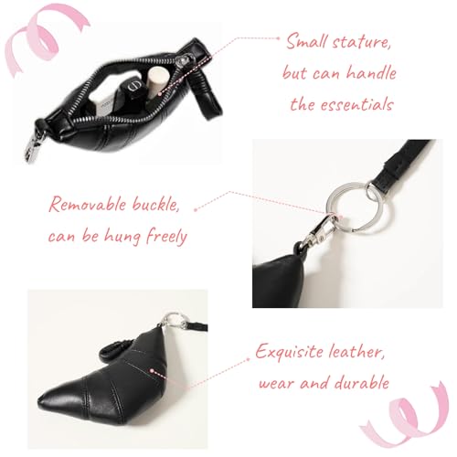 Ne-B1 Mini Keychain Neck Wallets for Women MakeupBag for Purse PU Leather Bag Card Organizer Zipper Pouch for Women4