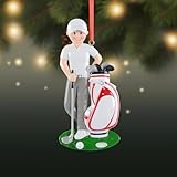 Maxora Personalized Golf Boy Ornament Custom With Name &Amp; Year - Unique Golf Lover Gift For Son Grandson Nephew - Funny Golf Ball &Amp; Club Design - Christmas Tree Decoration 2025