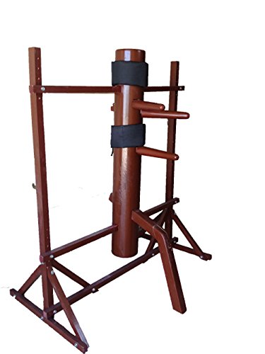 Wing Chun Wooden Dummy Mook Yan Jong - Traditional Ip Man Wooden Dummy with Adjustable Stand