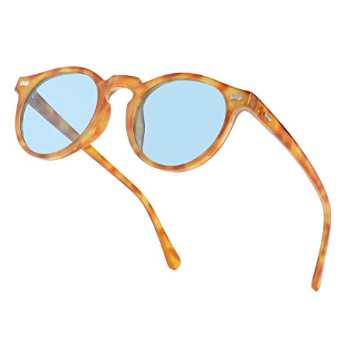Image of Vintage Polarized Sunglasses for Men Women Round Retro Classic Fashion Eyewear UV400 Protection Sun Glasses