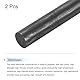 QUARKZMAN Graphitstab, Graphitrührstab Zylinderstab Kohlestab 305x15mm Schwarz für Elektrode, Schmelzen, Gießen, Schmelztiegel, Packung mit 2 Stück