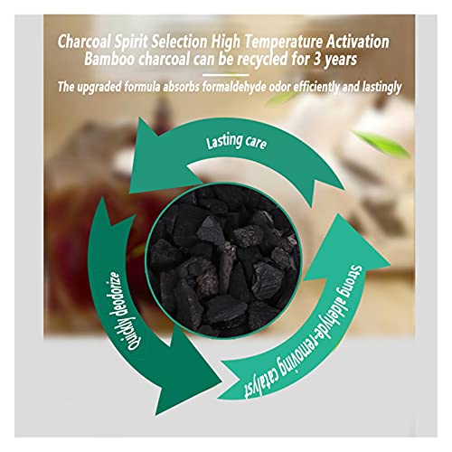 Geactiveerde koolstof 3 stuks willekeurige kleur auto-onderdelen bamboe houtskooltas actieve kool geur deodorant bamboe… - Image 4