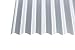 Produktbild Acryl Wellplatten Profilplatten Sinus 76/18 C-Struktur klar 3 mm (2000 x 1045 x 3 mm)