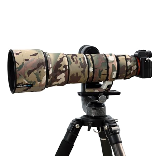 Rolanpro Lens Cover for Sony FE 400-800mm F6.3-8 G OSS Lens Protector-Protection for Your Camera lens-SEL400800G Rain Cover Lens Protective Sleeve Case-#4 All-Terrain Camo Waterproof