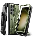 Tongate Compatible with Samsung Galaxy S23 Ultra Case with Sliding Camera Cover, [with Front Frame]
