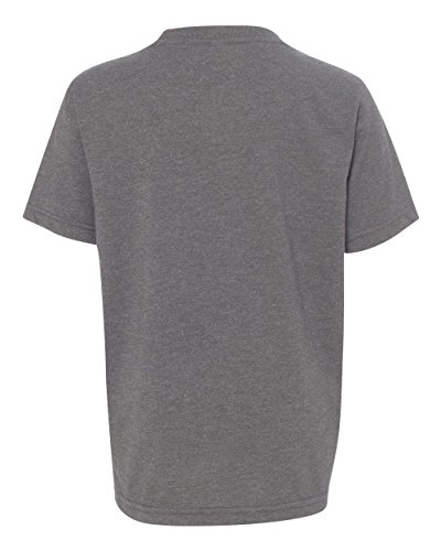 NEXT LEVEL APPAREL Boy's Cotton/Poly CVC Crew - 3312, Dark Heather Grey, Small3
