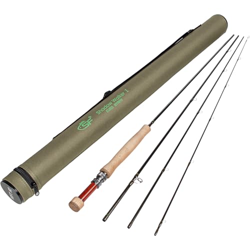 SF Shadow Walker ? Euro Nymph Rod European Nymphing Fly Fishing Fly Rod 3wt 10FT Shadow Yellow 24T Carbon Fiber with Durable Rod Tube, Medium Fast Action Fly Rod 4 Pieces