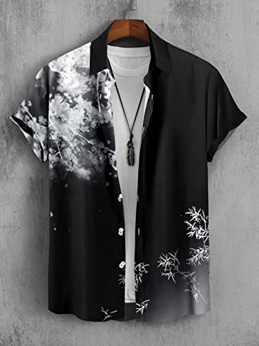 Image of mahek Fashion Printed Half Sleeve Lycra Shirt for Men