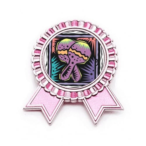 Broche violette raquette en métal Mexicon Culture le cadeau idéal pour célébrer une victoire