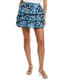Ramy Brook Women's Marla Printed Cotton Mini Skirt, Spring Navy Maya Combo, S