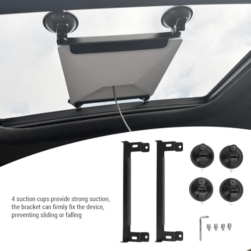 Support à ventouse pour mini antenne parabolique en ABS avec 4 ventouses - 4