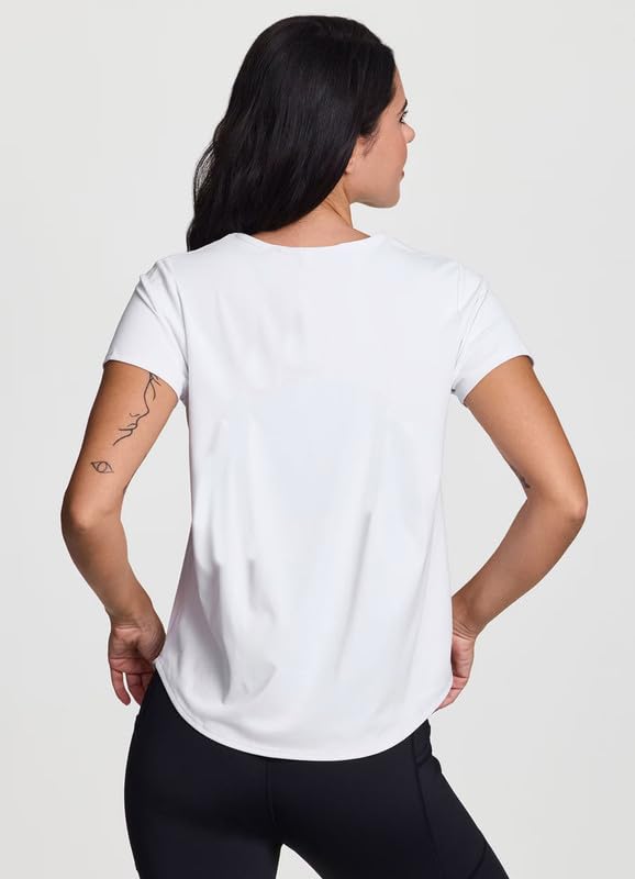 Image of Ap'pulse Women's Shorts Sleeve Front Shoulder Mesh Sports Tshirt