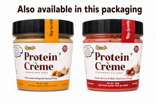 Image of CREME CO. Fruity & Seeds Duo - Mango Chia & Strawberry Mixed Seeds Protein Creme Combo (2 X 200G)