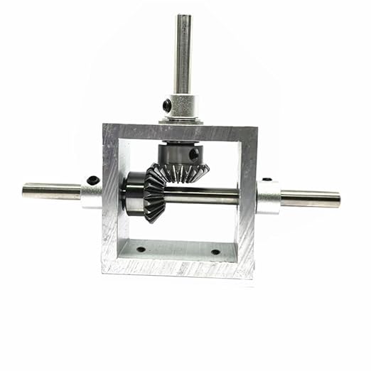 1:1 Right Angle Bevel Gearbox 1 Module 20 Teeth 90° Angle Drive Steering Gear Device Simple Mechanical DIY Module with 8mm Shaft