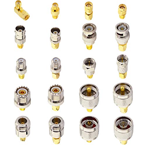 Onelinkmore Rf Coaxial Fpv Connector Kit Sma Adapter Type Set Sma Connector Kit Sma To Sma Uhf To Sma Sma To Bnc Sma To F Adapter Male To Female Coaxial Male To Female Coax Adapters Converter… #TOP5