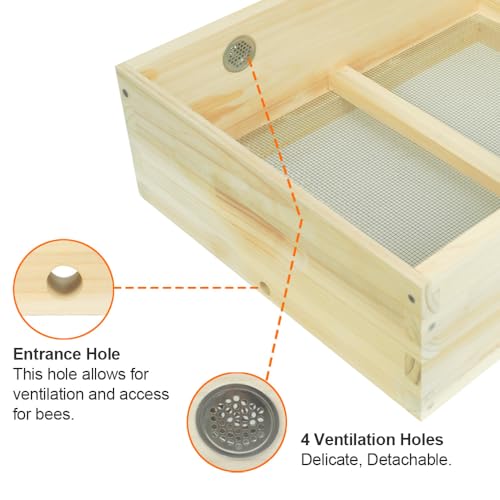 Bee Hive Caixa de colcha de inverno para colmeia de abelhas Langstroth com 8 molduras, caixa de colc