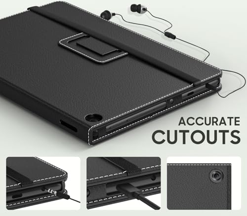 Image of MoKo Case Fits All-New Amazon Kindle Fire HD 10 & 10 Plus Tablet (13th /11th Generation, 2023 /2021 Release) 10.1 inch - Slim Folding Stand Cover with Auto Wake /Sleep, Black