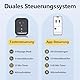 Comfytemp Kabelloses Beinmassagegerät（2 Stück ）Luftkompression Massage mit Heizung für Beine Waden Unterschenkel, 45x33cm Massagegerät mit DIY, Kontrolle per Knopfdruck und App 2500mAh Akku