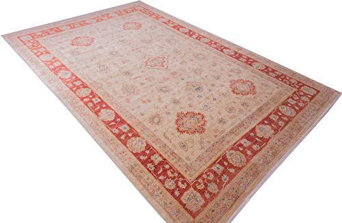 RUG PRINCE Afghan Ferahan Ziegler Luxus Teppich Handgeknüpft 250x370 Rot – Bild 5