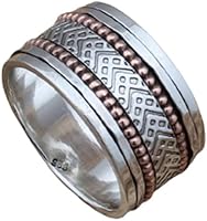 Vista 1 de 925 Sterling Silver Ring, Bohemian Silver Ring, Statement Silver Ring, Spinner Band Rings, Antique Silver Ring, Minimalist Ring Women, Fidget