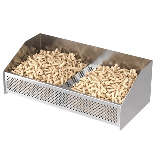 johgee Cesta de pellets de 50 × 25 × 17 cm para chimeneas y estufas