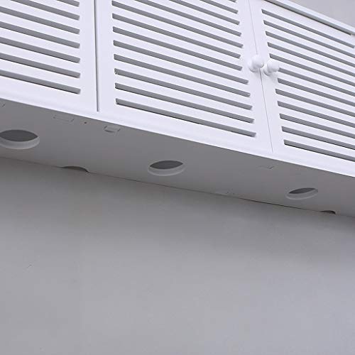 Étagère pour routeur sans fil – Boîte de rangement multimédia en bois et plastique WiFi flottant pour la configuration du réseau à domicile et au bureau