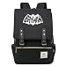 Produktbild Batman The Dark Knight The Bat Rucksack Herren Schulrucksack, Laptop-Rucksack für Jungen Mädchen Für 14-Zoll-Laptop 16inch Unisex Leichte 17L College-Rucksack Daypack (Schwarz,05)