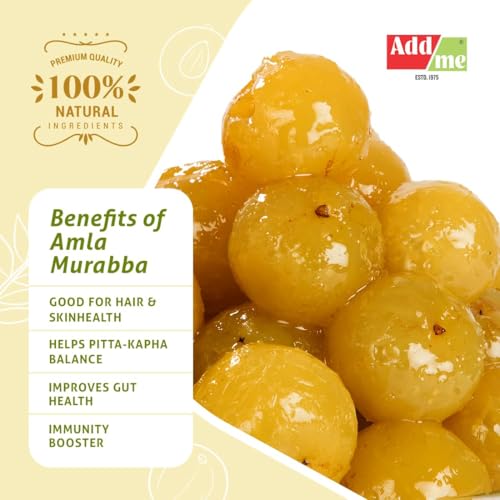 Add me Dry Amla Murabba 1kg Fine quality awla Preserve Without Syrup Amala Candy 1 kg immunity booster Pet jar