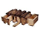 1. aus Holz Material, ist ein großes Gehirn-Training-Spielzeug für Kinder.