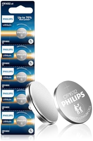 PHILIPS CR1632 3V Lithium Coin Cell Battery