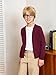 Haloumoning Boys School Uniform Cardigan Sweater Kids Knit Open Front Long Sleeve Outerwear 5-14 Years Wine Red